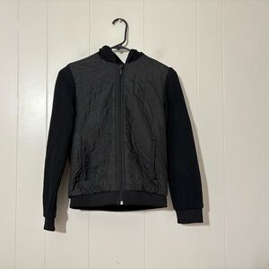 Karl Lagerfeld Kids Jacket Black Faux Fur Lining Size 12